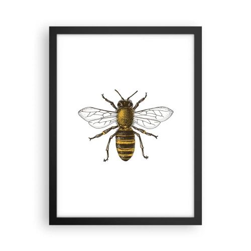 Poster in een zwarte lijst - Mooi en goed - 30x40 cm