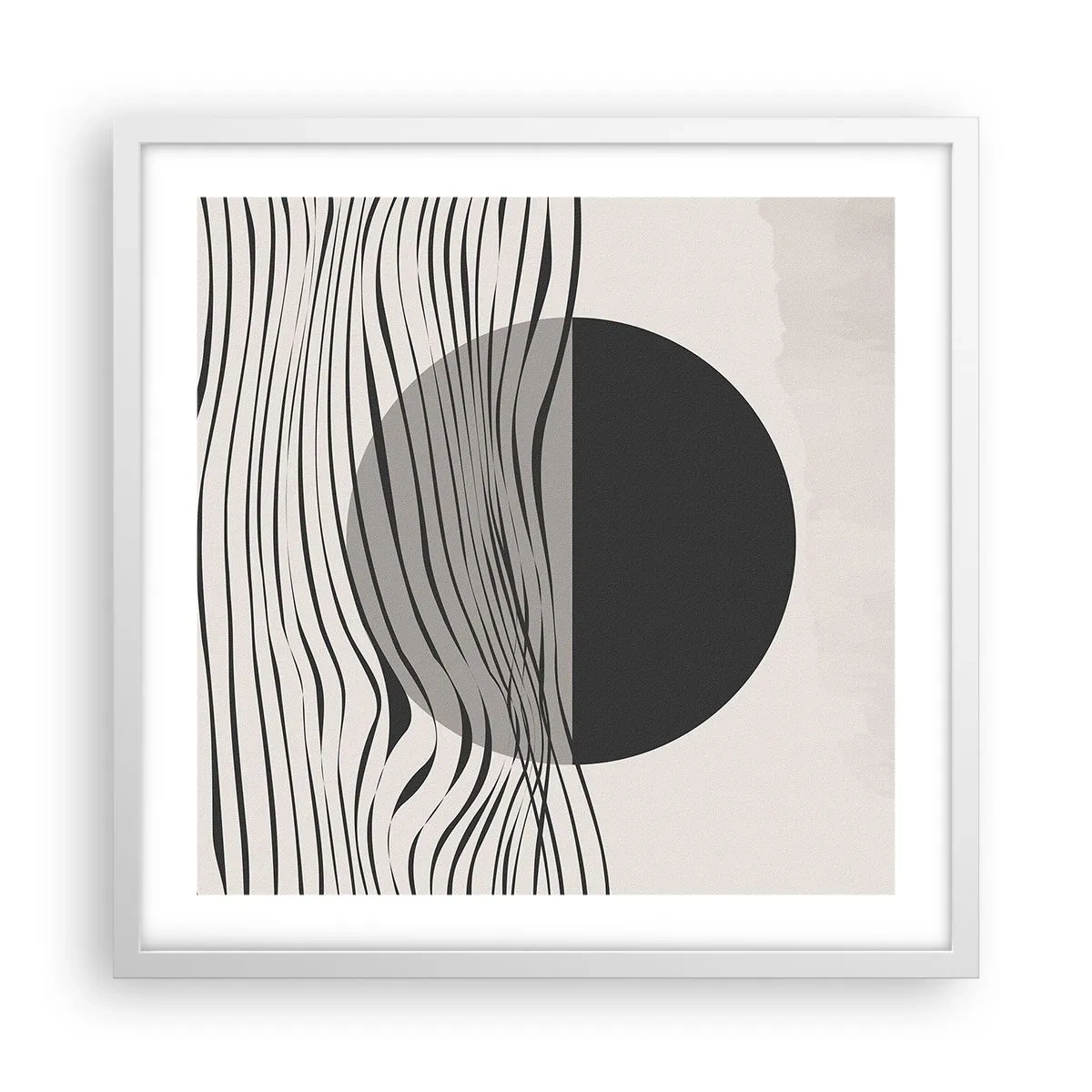 Poster in een witte lijst - Halve compositie - 50x50 cm