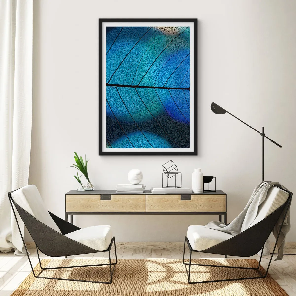 Poster in een zwarte lijst - Ingewikkelde constructie - 30x40 cm