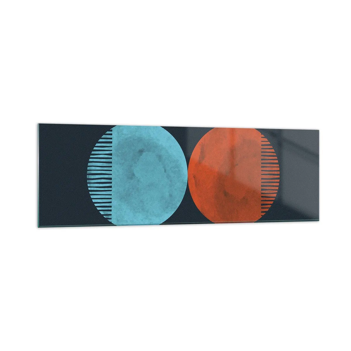 Schilderen op glas - Alleen geometrie? - 160x50 cm