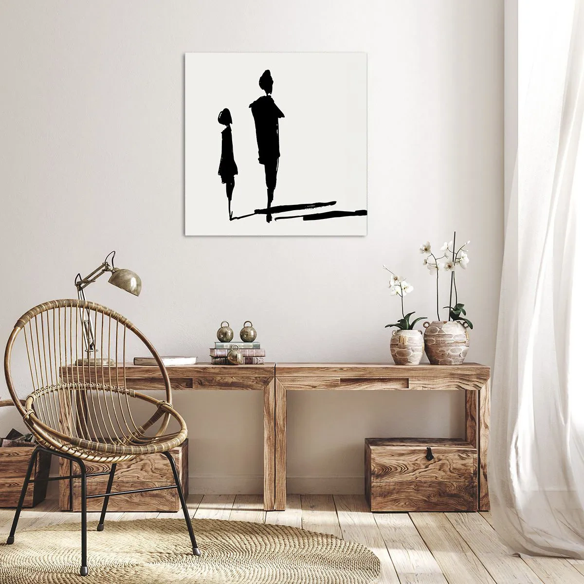 Schilderen op canvas - Zeker samen? - 60x60 cm