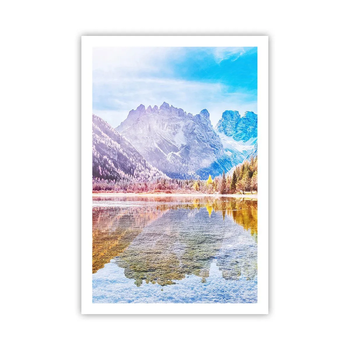 Poster - En het is al herfst in de bergen - 61x91 cm