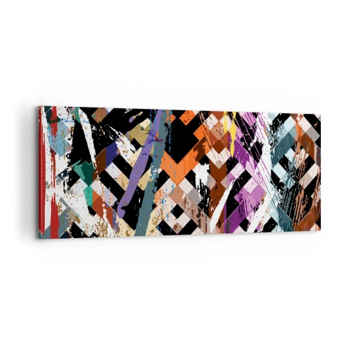 Schilderen op canvas - Tot de tweede macht verheven - 100x40 cm