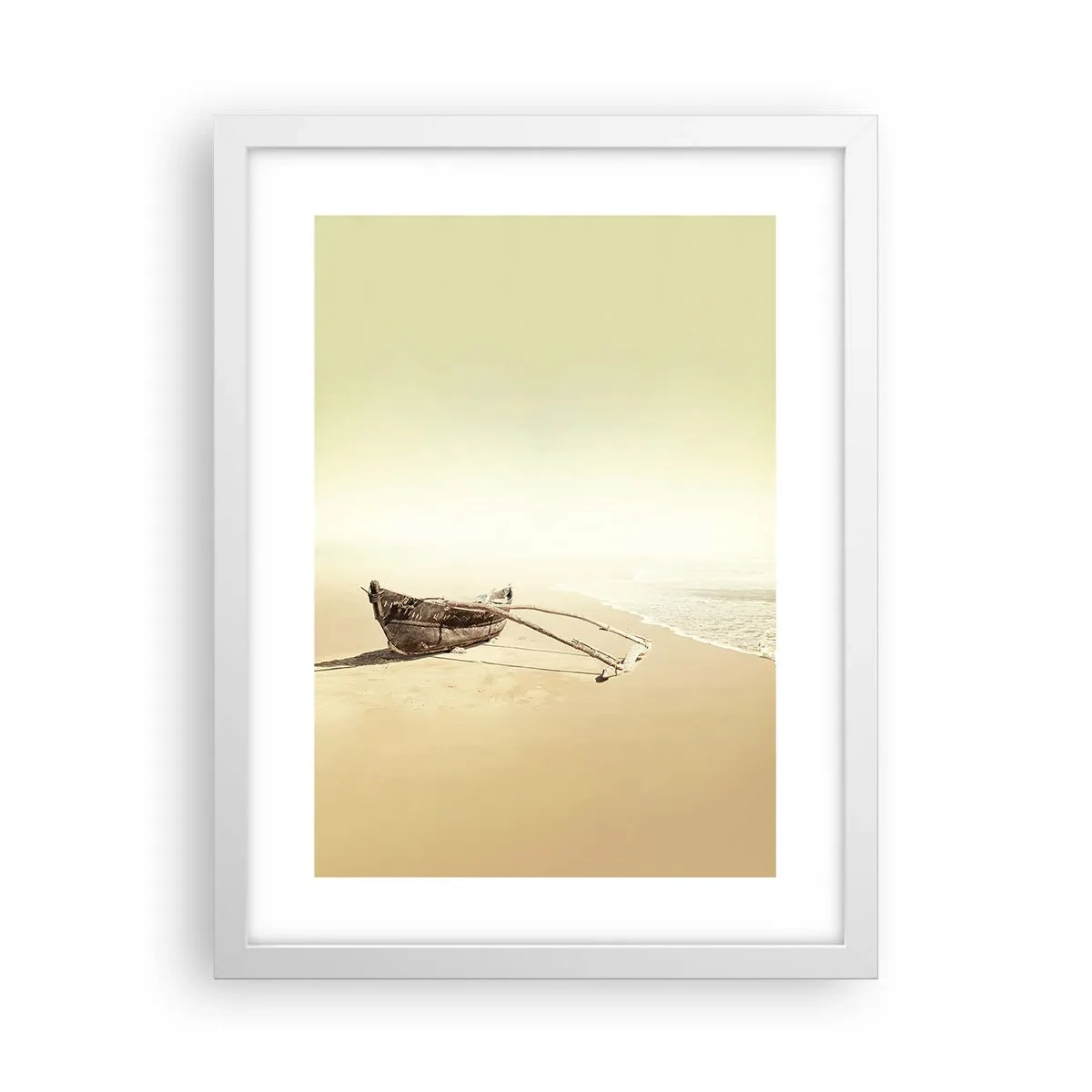 Poster in een witte lijst - Geheugen van de Stille Zuidzee - 30x40 cm