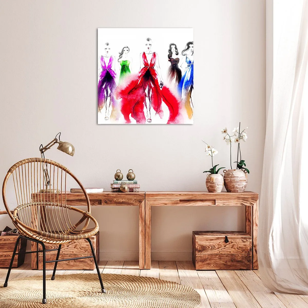 Schilderen op canvas - Stemmingen voor kostuums - 70x70 cm