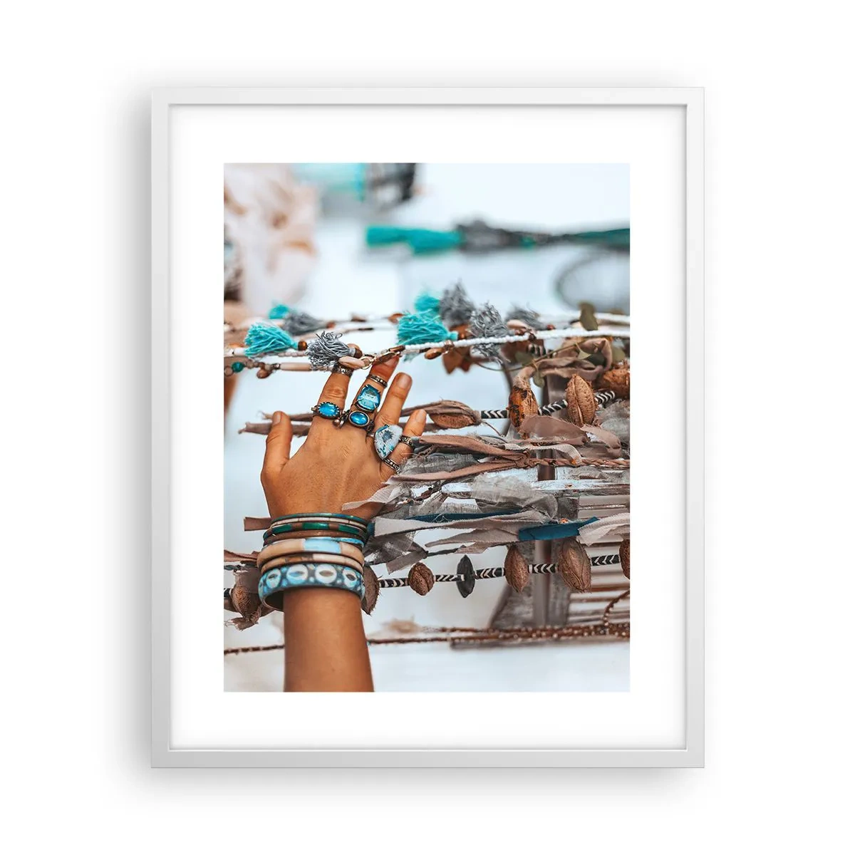 Poster in een witte lijst - Lokale schatten - 40x50 cm