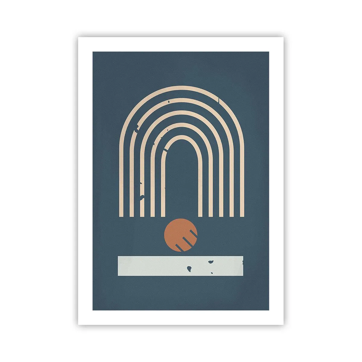 Poster - Geometrie op de granaatappel - 50x70 cm