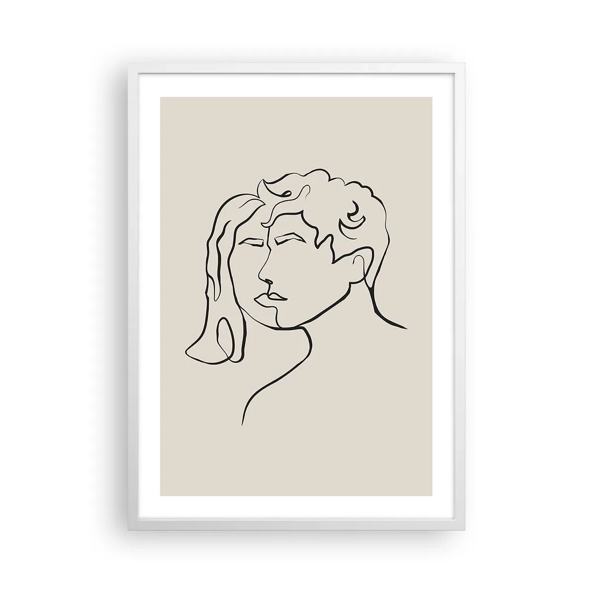 Poster in een witte lijst - En er ontstond eenheid - 50x70 cm