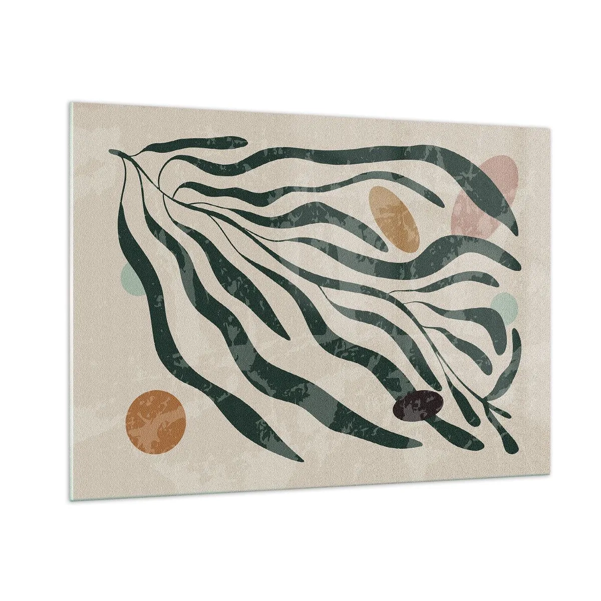 Schilderen op glas - Tussen het groen - 100x70 cm