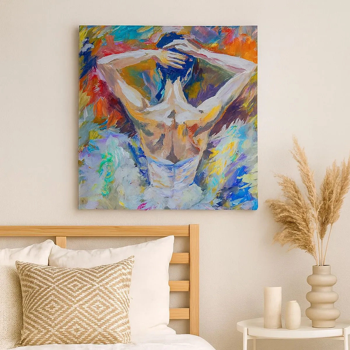 Schilderen op canvas - Het kan van alles zijn - 30x30 cm