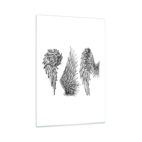 Schilderen op glas - En je kunt een engel worden - 80x120 cm