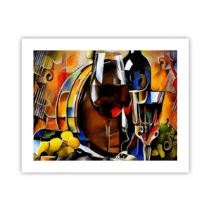 Poster - En de wereld krijgt kleuren - 50x40 cm