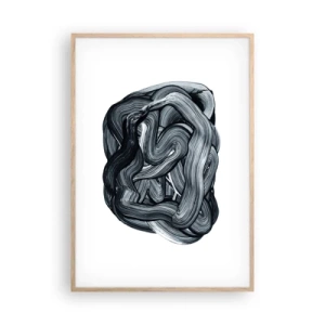 Een poster in een licht eiken lijst - Het is niet zo eenvoudig - 70x100 cm