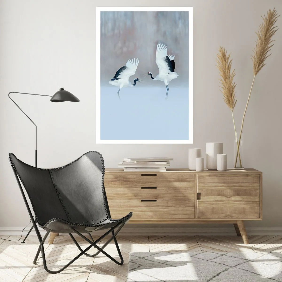 Poster - Dans in de mist - 50x70 cm