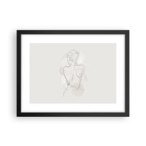 Poster in een zwarte lijst - Als een gevoelig instrument - 40x30 cm