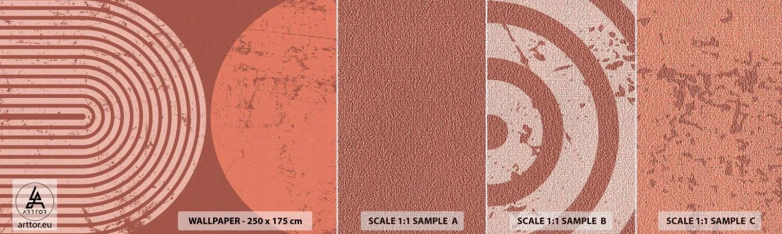 Fotobehang Monster Premium Canvas - Een nauwe band - Minimalisme, Modern, Abstractie - 100x30 cm