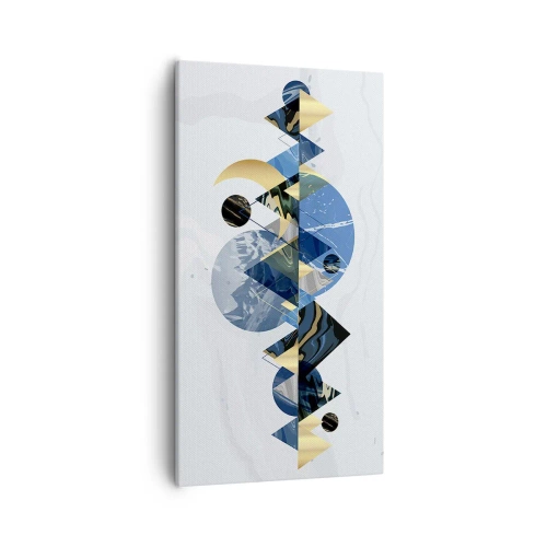 Schilderen op canvas - Geometrisch landschap - 55x100 cm