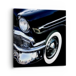 Schilderen op canvas - Klassiek in zilver, zwart en wit - 30x30 cm