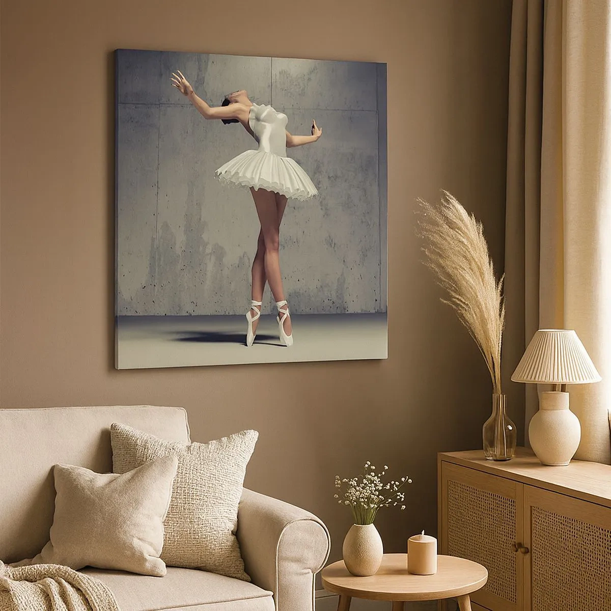 Schilderen op canvas - Licht als een vogel - 30x30 cm