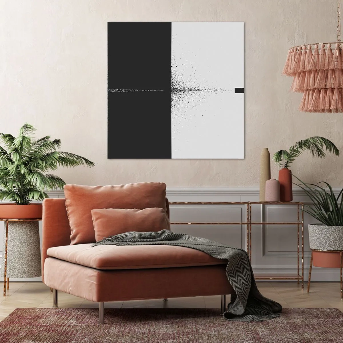 Schilderen op canvas - Rechtstreeks naar het doel - 60x60 cm