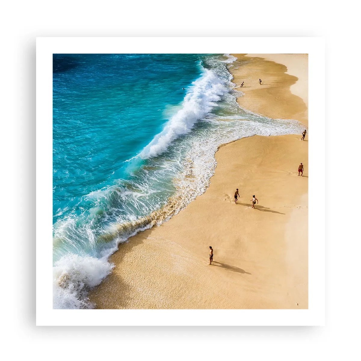 Poster - En dan de zon, het strand… - 60x60 cm