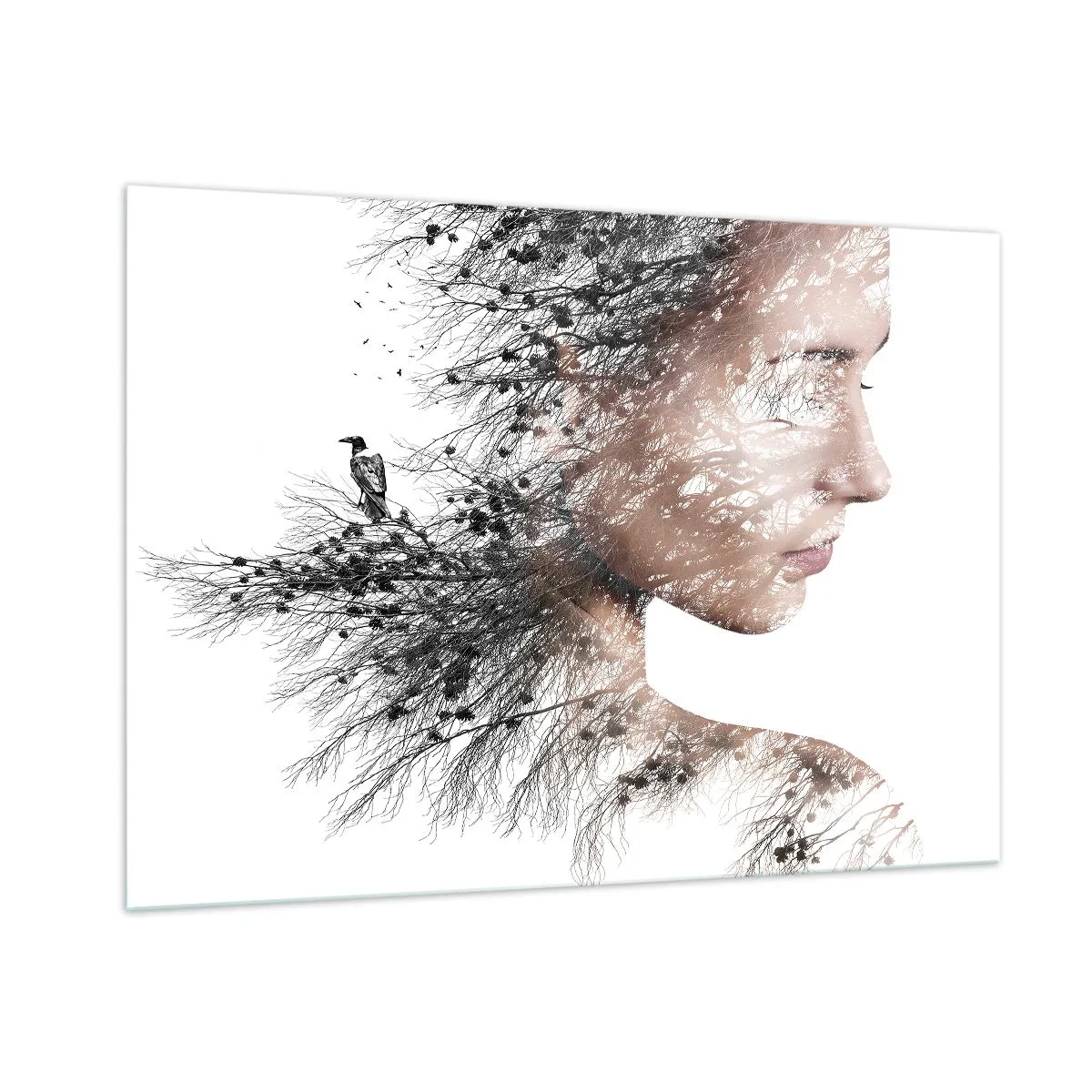 Schilderen op glas - De geest van het bos - 100x70 cm