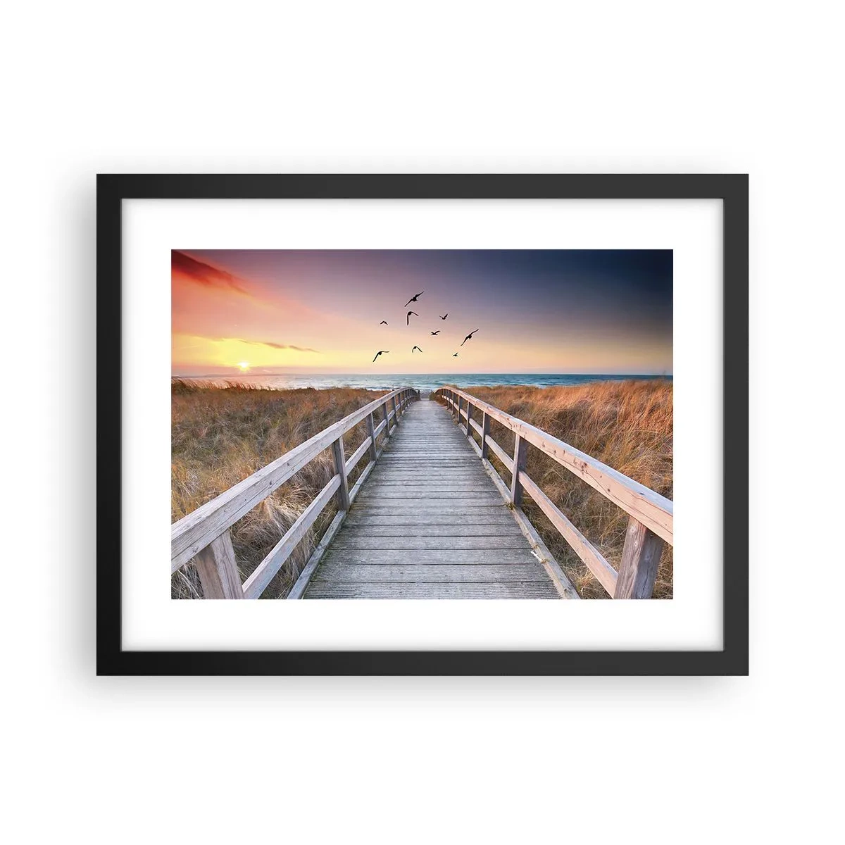 Poster in een zwarte lijst - De ruimte voor opvliegen - 40x30 cm