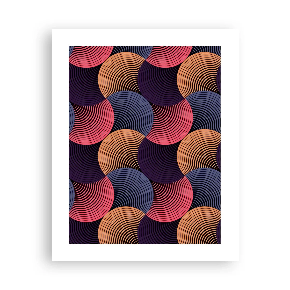 Poster - In een cirkelvormig ritme - 40x50 cm