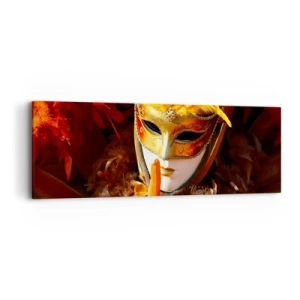 Schilderen op canvas - Mysterie maakt deel uit van het spel - 90x30 cm