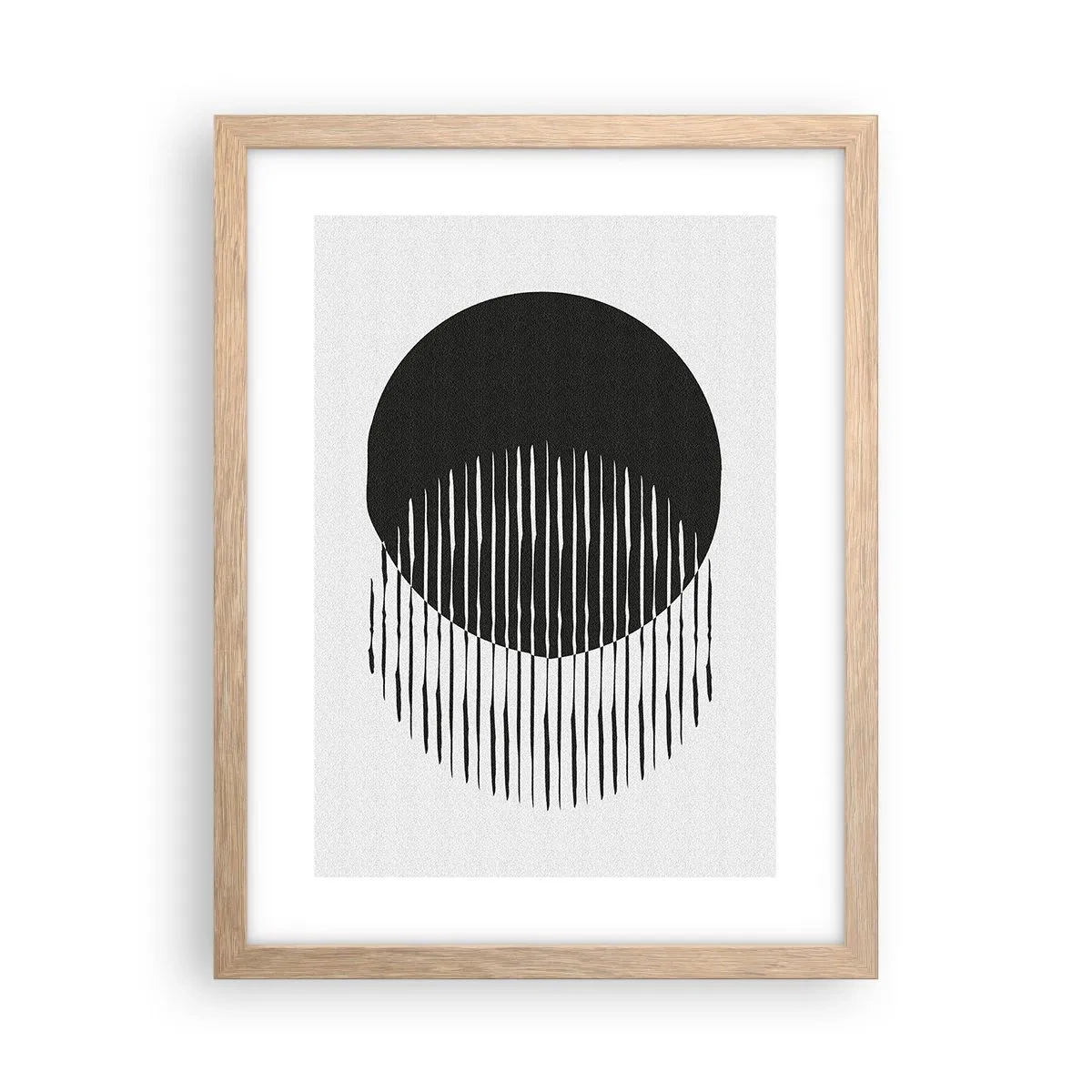 Een poster in een licht eiken lijst - Zijn alter ego - 30x40 cm