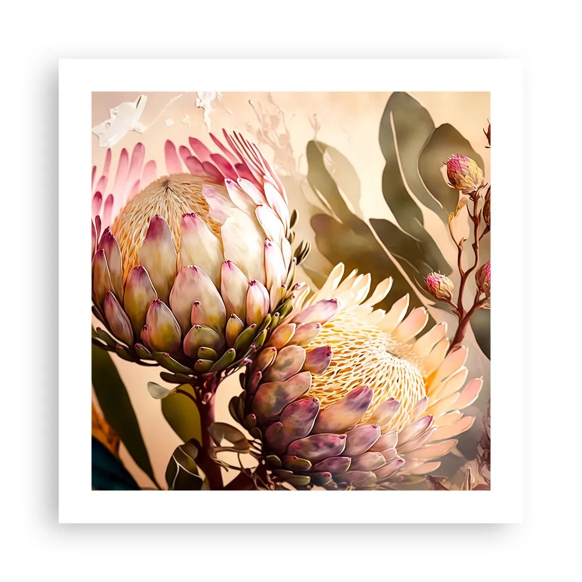 Poster - Teeder omarmd - 50x50 cm