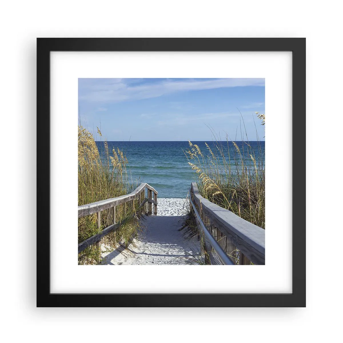 Poster in een zwarte lijst - In de zon, in de wind - 30x30 cm