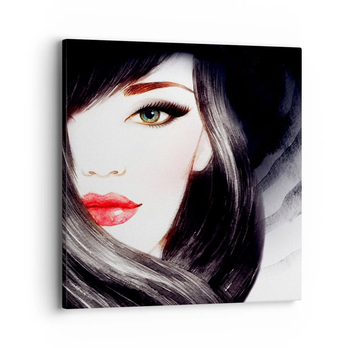 Schilderen op canvas - Saffier look - 40x40 cm