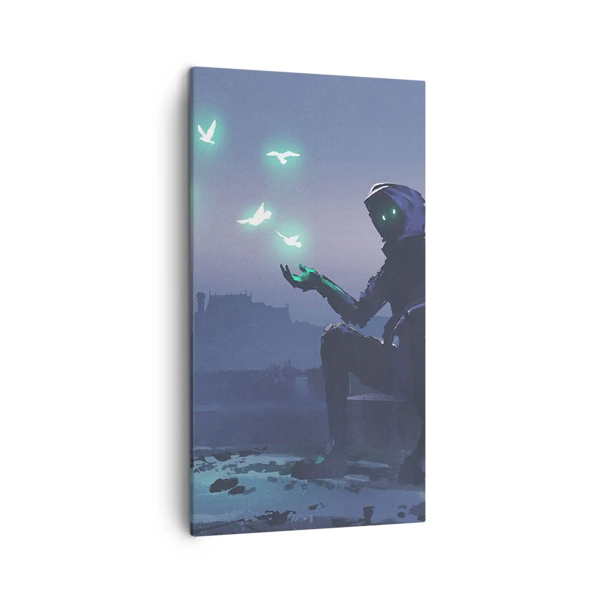 Schilderen op canvas - Het leven komt terug - 45x80 cm