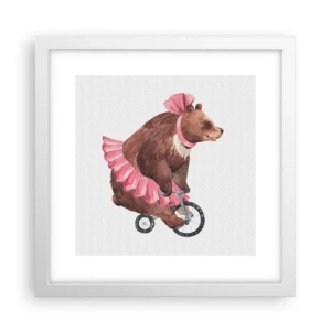 Poster in een witte lijst - Wat een circus! - 30x30 cm