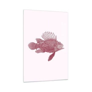 Schilderen op glas - Inwoner van exotische wateren - 70x100 cm