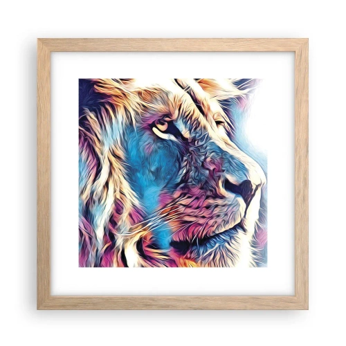 Een poster in een licht eiken lijst - De wijsheid van de natuur - 30x30 cm