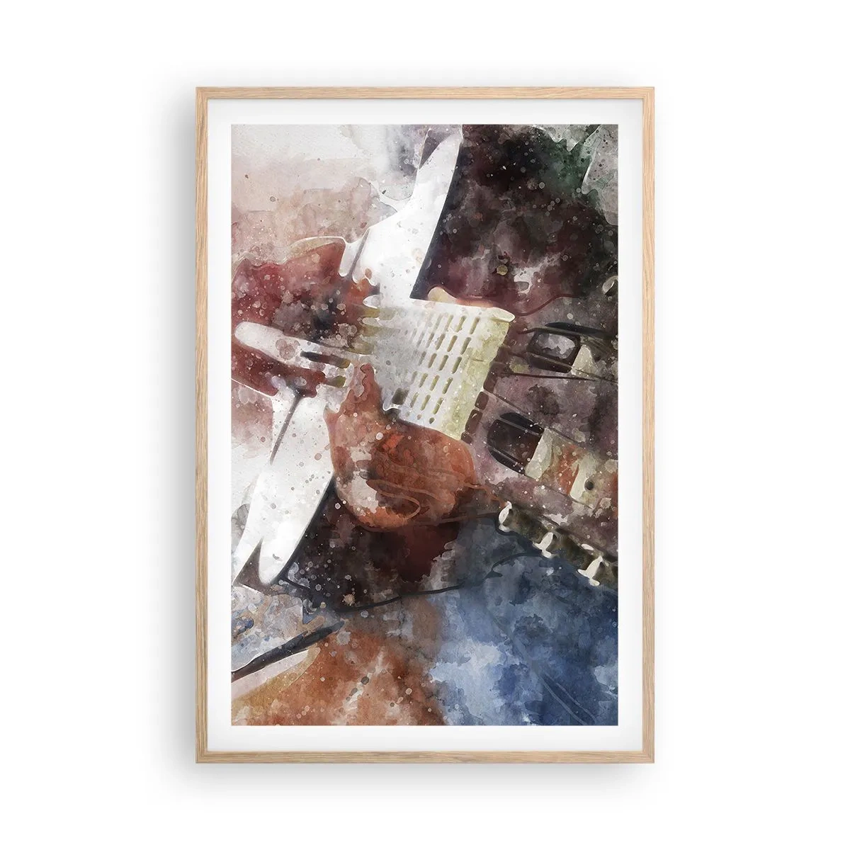 Een poster in een licht eiken lijst - En wat vind je ervan? - 61x91 cm