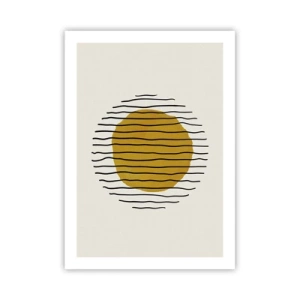 Poster - Abstractie trillend van warmte - 50x70 cm