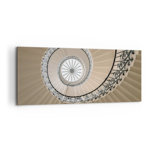 Schilderen op canvas - Binnenin de schaal - 100x40 cm