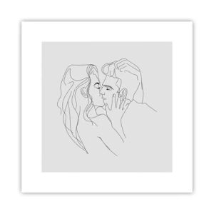 Poster - Dezelfde regel - 30x30 cm