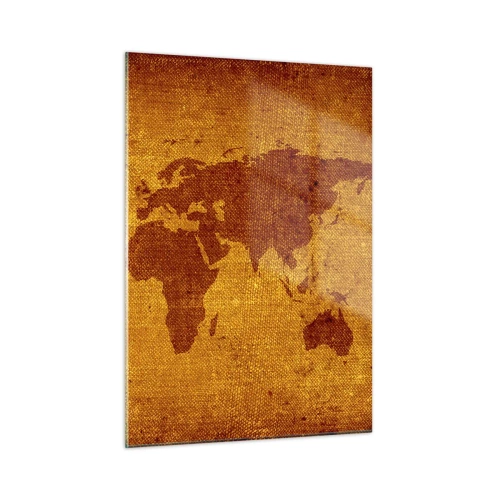 Schilderen op glas - Een uitnodiging om op reis te gaan - 50x70 cm