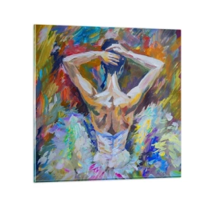 Schilderen op glas - Het kan van alles zijn - 30x30 cm