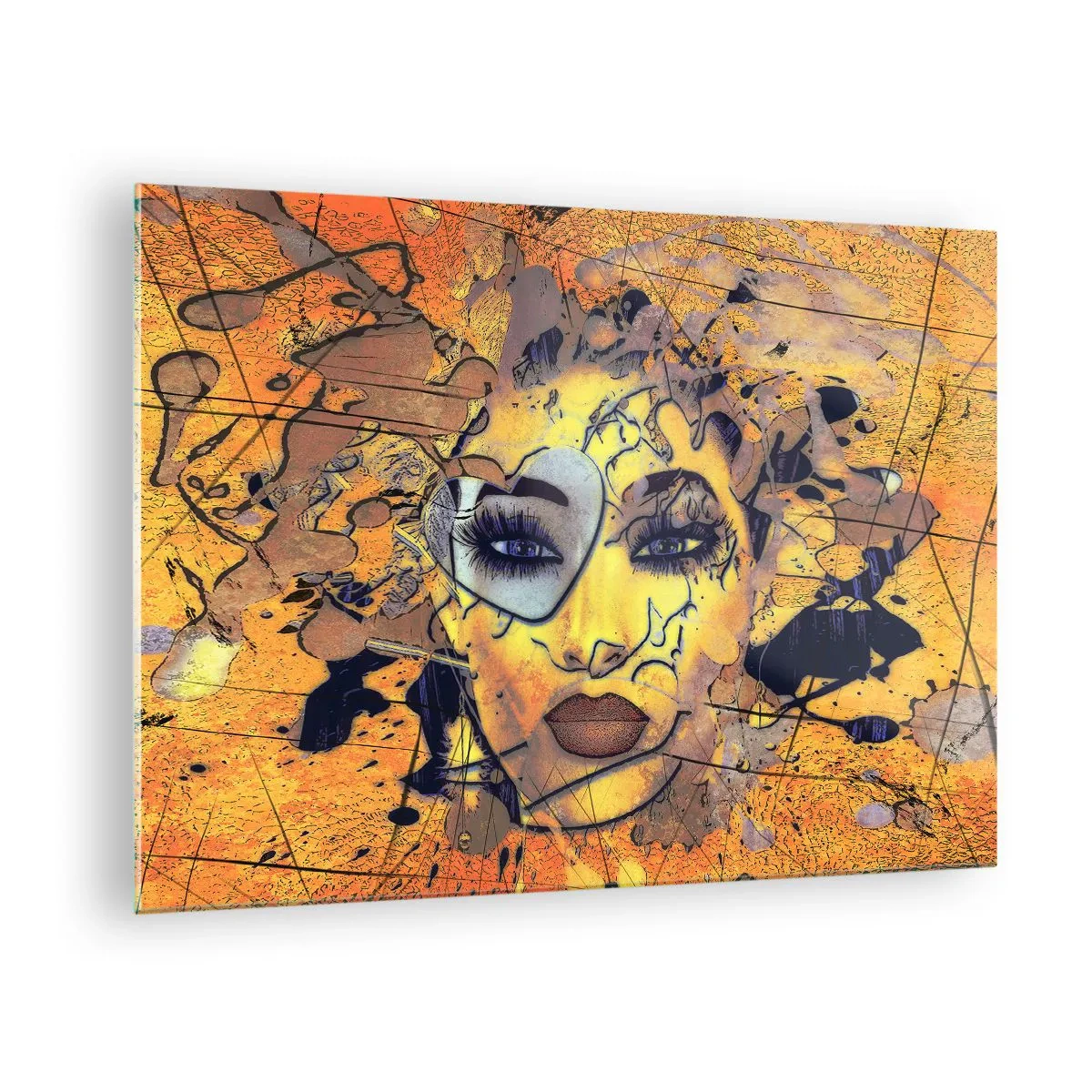 Schilderen op glas - Zonnige schoonheid - 70x50 cm