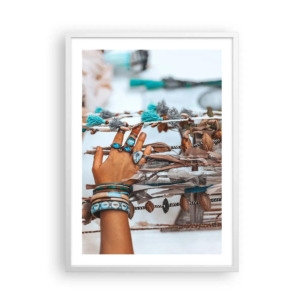 Poster in een witte lijst - Lokale schatten - 50x70 cm