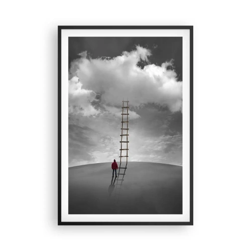 Poster in een zwarte lijst - Alles is mogelijk - 61x91 cm