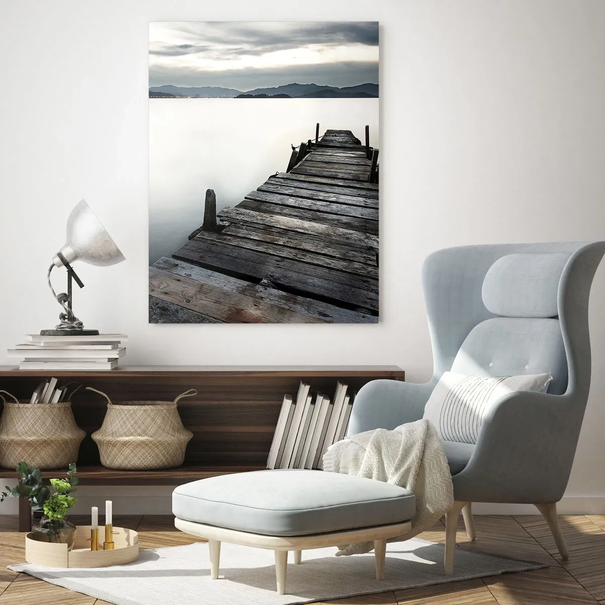 Schilderen op glas - Dompel je onder in vrede - 50x70 cm