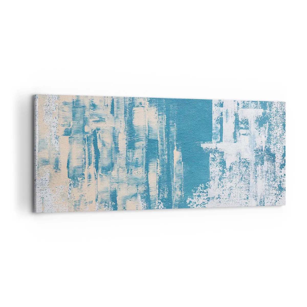 Schilderen op canvas - Door een ijspegel - 100x40 cm
