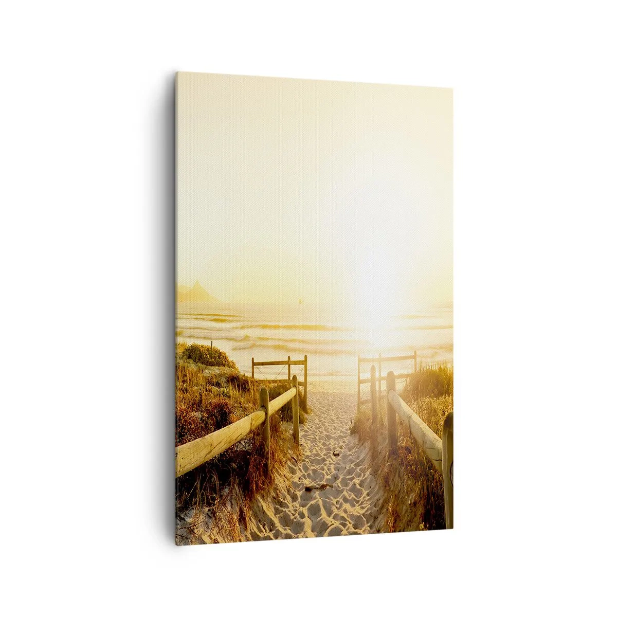Schilderen op canvas - Over het duin, richting de zon - 80x120 cm