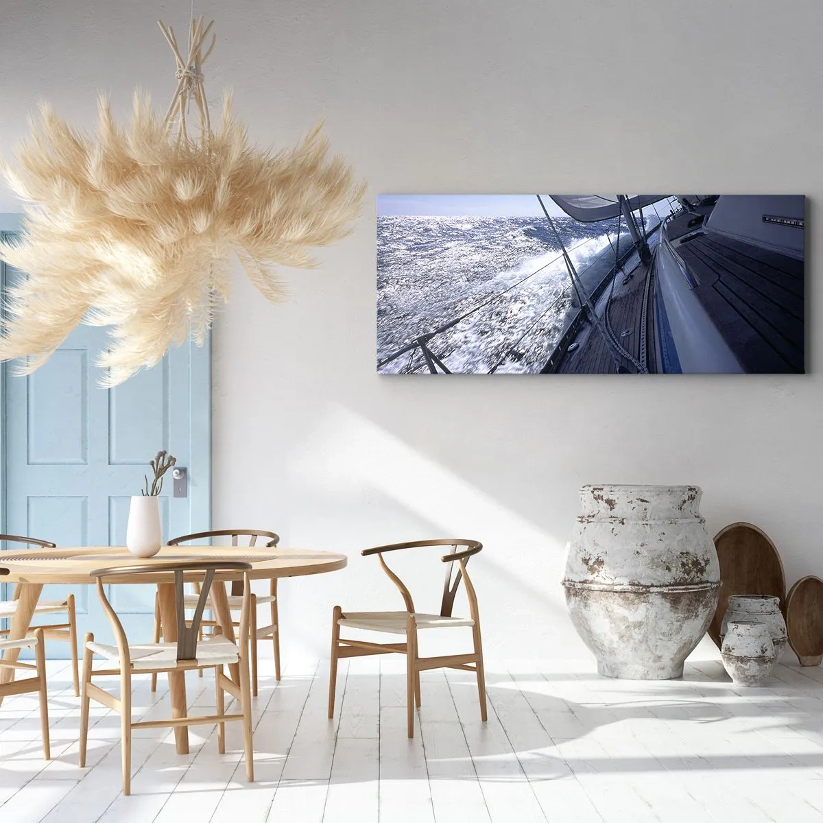 Schilderen op canvas - Ik weet wat het is om een ​​vogel te zijn - 120x50 cm